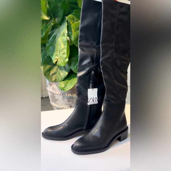 ZARA NEW TALL BOOTS - Picture 8 of 9